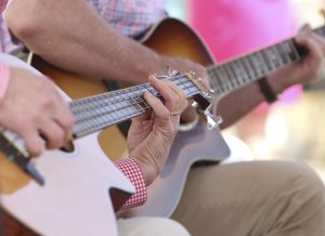 Carolina cup, guitar, tailgating